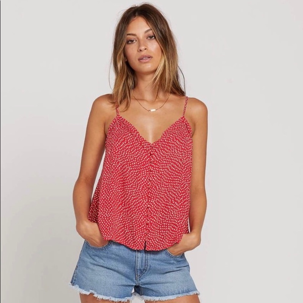 Volcom hey bud red cami